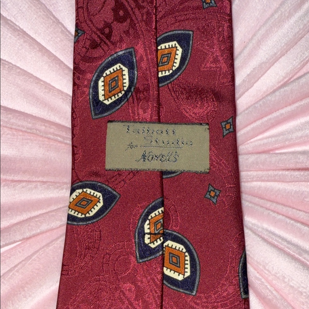 Talbott By Robert Talbott Burgundy Patterned Tie … - image 5